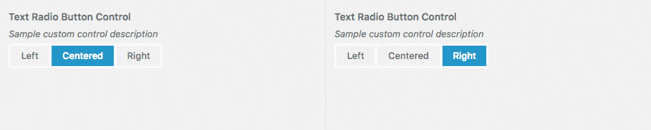 Text Radio Button